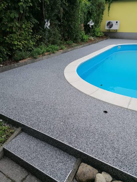 Grey Poolside Quartz Flooring in Cape Town Grey Poolside Quartz Flooring in Cape Town