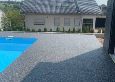 Quartz Flooring pool side