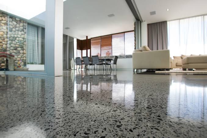 Polished flooring grand room Polished flooring grand room
